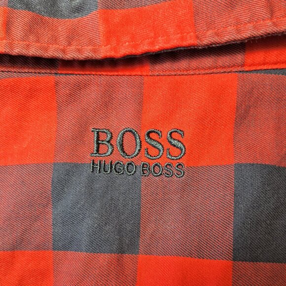 Boss Hugo Boss plaid button up long sleeves shirt - Picture 4 of 11